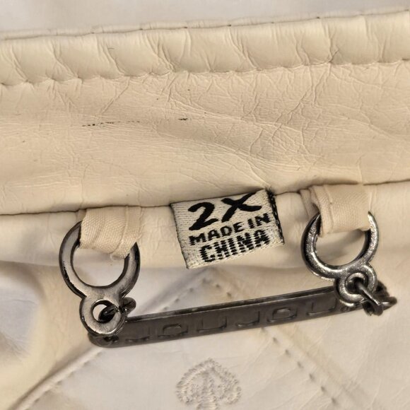 Jou Jou Cream Faux Leather Moto Jacket with Functional Deep Pockets! | 2X - Picture 11 of 16
